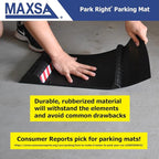 Maxsa 37356 Park Right 21" x 11" x 2" Parking Mat, Yellow