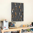 TORACK 3-Pack 12x24 inch Metal Pegboard Panels for Garage Wall, Tools Organizer Pegboard for Workbench, Workshop, Modular Peg
