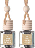 C&E Craft Co Hanging Car Air Freshener Diffuser 2 Pack, Long Lasting Fragrance Oil Car Freshener, Glass Bottle Auto Air Fresh