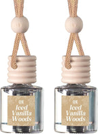 C&E Craft Co Hanging Car Air Freshener Diffuser 2 Pack, Long Lasting Fragrance Oil Car Freshener, Glass Bottle Auto Air Fresh