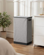 SOLEDI Laundry Hamper with Lid 100L Large & Tall Collapsible Laundry Basket, Clothes Hamper with Bag Removable Easy to Carry,