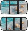 Beach Seashells Sun Visor Organizer for Trucks,Scratch-Resistant Car Accessories with Zipper Visor Storage Pouch Tactical Panel Universal Fit for SUV Pickup
