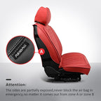 MIROZO Seat Covers Full Set,Waterproof Faux Leather Car Seat Covers Breathable Car Seat Protector Universal Automotive Vehicl