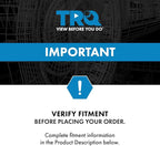 TRQ Passenger Side Mirror Glass Heated with Blind Spot Indicator Compatible with 2011-2022 Jeep Grand Cherokee CH1325177