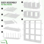Cube Storage Organizer with Storage Bins Included - The Perfect Closet Organizers and Storage Solution. Includes 12 Storage C