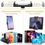Car Headrest Tablet Mount, Car Backseat iPad Holder for Kids [Adjustable 360° Rotation] Between Seats Tablet Stand for 4-12.9" Devices, iPad Pro Air Mini, Galaxy Tabs, Fire, iPhone Series