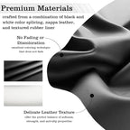 Car Leather Steering Wheel Cover - Panapi Material, Universal 14.5-15 Inch Leather Anti-Slip Breathable Auto Steering Wheel C