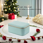 VLANDO Travel Jewelry Box Organizer – Portable PU Leather Jewelry Case with 6/8/12 Zippered Pouches, Compact Storage for Earr