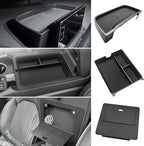 Muslogy for Pilot Center Console Organizer & Dash Storage Tray & Magnet Armrest Hidden Storage Compartment 3PCS Set Compatible with Honda Pilot 2023-2025(Console +Dash Tray+Hidden Organizer)