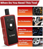 Ford TPMS Relearn Tool with Battery, FIRSTOOL EL-50449 TPMS Reset Tool, Tire Sensor Programmer Tire Pressure Sensor Reset for