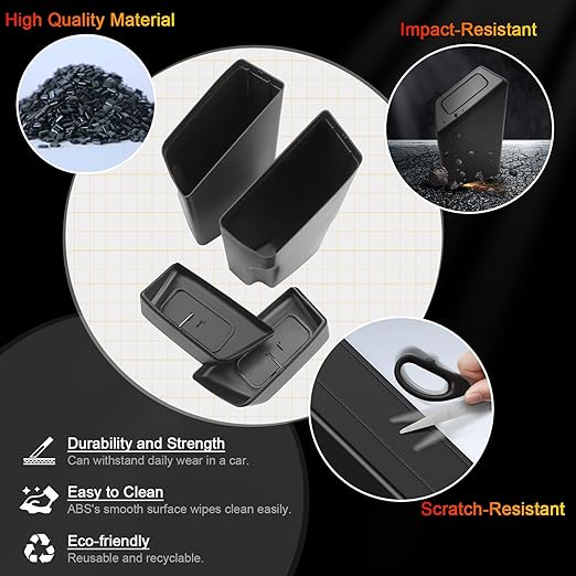 for Corolla Cross Trash Can for 2022-2025 Toyota Corolla Cross Small Car Trash Bin for Side Front Door Mini Trash Garbage Bin w/Lid for Toyota Accessories (Corolla Cross Left & Right Side)