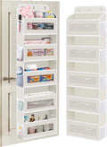 KYEVIS Over The Door Organizer, 5 Shelves Closet Door Hanging Organizer with 10 Mesh Pockets, Nursery Closet Organizer, Baby 
