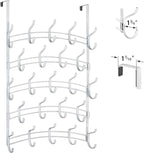 LYNK Professional® Home™ Over The Door Hooks - 46 Hook Over The Door Hanger - Over Door Coat Rack - Hanging Towels or Clothes