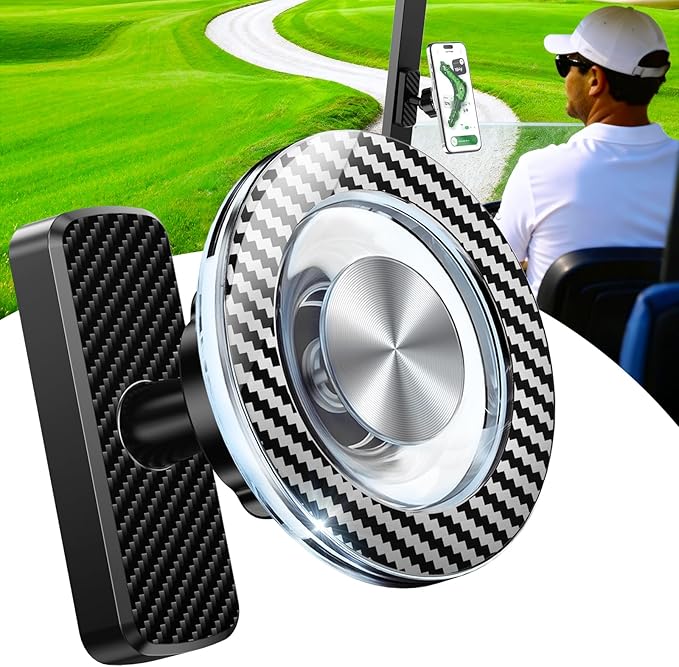 Magnetic Golf Cart Phone Holder, Golf Accessories Gifts for Men Dad Husband Unique, 360° Rotation Phone Mount for Golf Cart, Birthday Golf Gifts for Men Him Boyfriend, Golfers Must Haves Gadgets 2026
