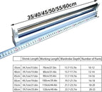 Adjustable Pull-Out Clothes Rail - Extendable Closet Organizer Rack for Pants & Coats, 30-80cm (21.6in) - Space-Saving Hanger
