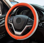 New Diamond Leather Steering Wheel Cover with Bling Bling Crystal Rhinestones, Universal Fit 15 Inch Car Wheel Protector for 
