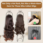 LINFIDITE 10 Pack Hat Rack Hanger Holder Organizer Closet Hanging Baseball Cap Display Storage Rack for Scarves Handbags Towe