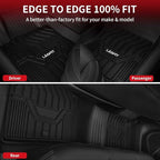 LASFIT Floor Mats & Cargo Mat for Nissan Rogue 2021-2026 (Not Fit Rogue Sport), Custom Fit All Weather TPE Floor Liners for Nissan Rogue S/SV/SL/Platinum 2021-2026 Full Set Car Mats & Trunk Mat, Black