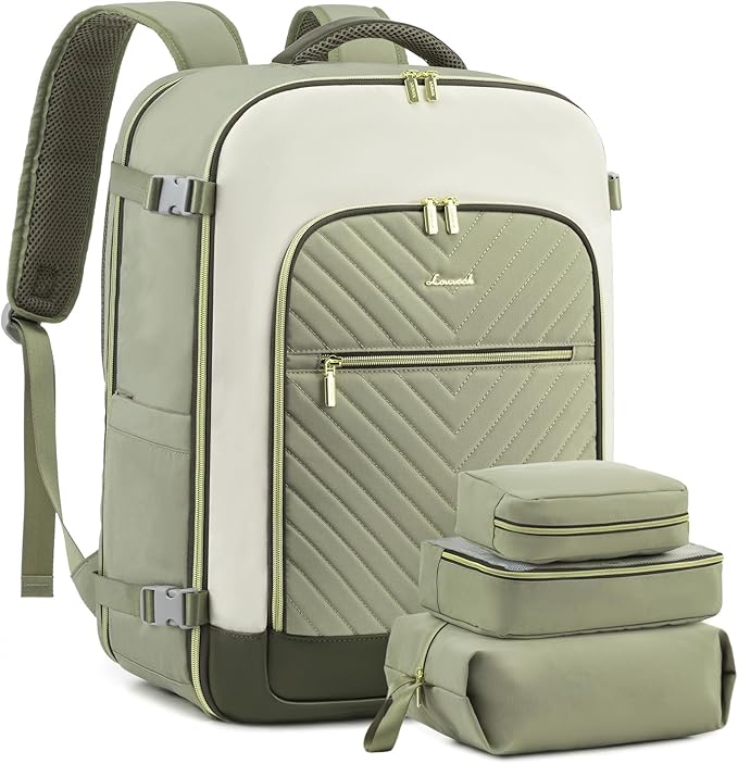 LOVEVOOK Large Travel Backpack for Women, TSA Carry on Backpack for Airplanes, 50L Personal Item Travel Bag for Women fits 17