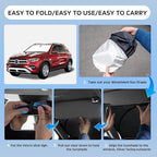 Sun Shade Sunshade for Mercedes Benz GLE Class 2020-2025 2026 Windshield Cover, 4-Layers Sun Shield for GLE 450 GLE350 250T Silver Coating Sun Visor Foldable Window Shade Car Accessories