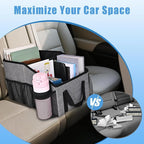Smof Car Organizer- Car Seat Organizer for Front Seat Back Seat Between Seats, Foldable Car Storage Organizer for Kids Adults