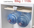 Pull Out Clothes Rail Extendable Wardrobe Rail Tube Rod - Steel Pull Out Pants Rack Pants Hanger Bar 22 Arms, Extendable Clos