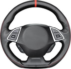 MEWANT Hand Sewn 3D Style Steering Wheel Cover Wrap for Chevrolet Camaro 2017-2022 Steering Wheel Accessories for Chevrolet Camaro 2017-2022