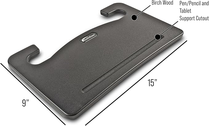 AutoExec Wheelmate Car Steering Wheel Tray Vehicle Desk, Black with Phone Vent Clip