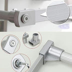 Heavy Duty Pull Down Closet Rod - Extendable Clothes Rail, Extendable Wardrobe Lift, Adjustable Width Pull Down Closet Rod, A