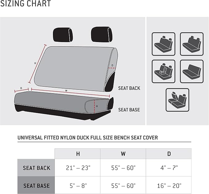 Browning Universal Bench Seat Covers, Water and Dirt Resistant Car, Truck, and SUV Bench Seat Covers, Excursion (Realtree Edg