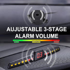 Promata PS02 Car Rear Parking Sensor Kit with Buzzer,4 58KHz OE Standard Sensors,Auto Tow-Bar Recognition and Self Test Funct