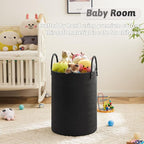 Artfeel Laundry Basket,Woven Cotton Rope Laundry Hamper,100L for Decorative Storage of Dirty Clothes,Toys and Blankets in Bat