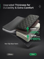 GIANT PANDA 2PCS Front Car Seat Cover for Toyota Rav4 Camry Highlander Corolla Prius Corolla Cross Venza Avalon, Faux Leather
