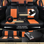 FLORICH Leather Seat Covers, Car Seat Covers Full Set, Car Seat Protectors 5 Seats, Automotive Seat Covers Driver Seat Covers