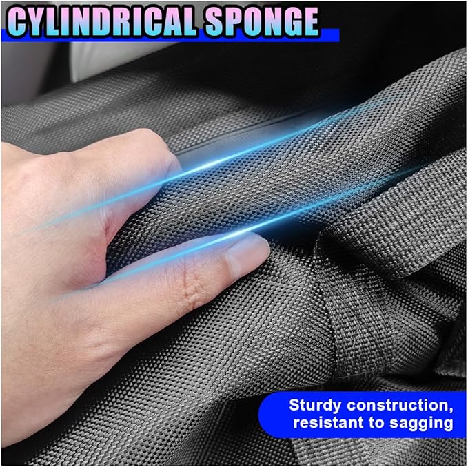 Hanging Car Trunk Organizer, Large Capacity Backseat Storage Bag with Adjustable Straps, Waterproof Collapsible Cargo Bag
