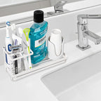 Toothbrush Holders for Bathrooms, Carbon Steel Tooth Brushing Holder Electric Toothbrush and Toothpaste Organizer Bathroom Ac