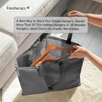 Clothes Hanger Organizer Holder for Space Saving, Fresheracc Hanger Triangle Storage Bag with Handles for Closet Tidier Laund
