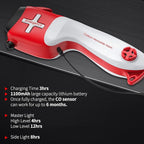 6-in-1 Multifunctional Emergency Tool, Flashlight with CO Detector, Window Breaker, Seat Belt Cutter, Red/White LED Warning L