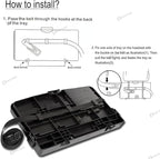 Zento Deals Multipurpose Handy Car Tray - for a More Convenient Time in Your Car (Black1)
