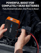 AstroAI S8 Car Battery Jump Starter, Car Jumper Starter Battery Pack for Up to 6.0L Gas & 3.0L Diesel Engines, 12V Portable
