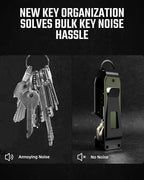 Key Organizer Compact Key Holder Metal Key Chain Minimalist key case key holder for keychain Secures 1-5 Keys