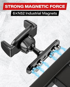 APPS2Car Magnetic Phone Holder for Gym, Aluminum Alloy Base and Joint 360 Adjustable, Compatible with 4.7-6.9" All Phones & Heavy Case, Grey