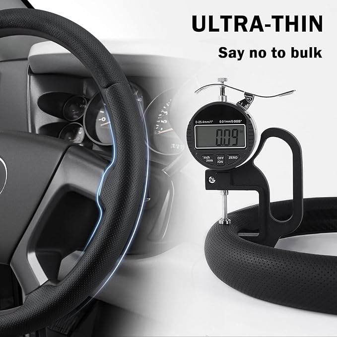 Steering Wheel Cover for Chevy Silverado 1500 GMC Sierra 1500 2007-2013/2500 3500 Chevrolet Tahoe Suburban Yukon (Yukon XL) 2007-2014/ Traverse 2009-2017/ GMC Sierra 2500HD 3500HD 2008-2014