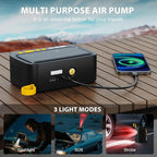 NEXPOW Tire Inflator Portable Air Compressor, 150 PSI Air Pump for Car Tires with Digital Pressure Gauge & Auto Shut-Off, Air Compressor Portable for Car, Motorcycle, Bicycle, Balls, Yellow