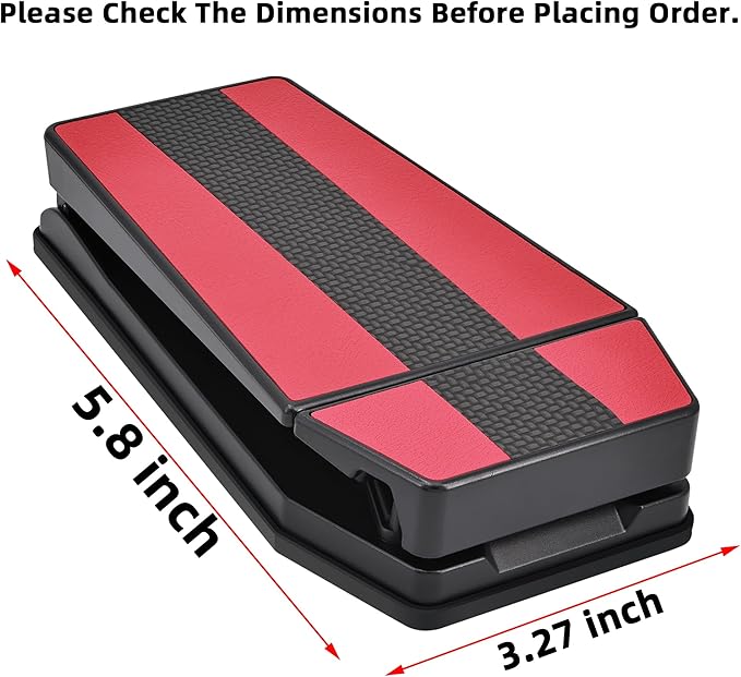 Mini Dashboard GPS Mount Holder Phone Tablet PC Navigation Holder for Garmin Nuvi Tomtom iPhone iPad Galaxy Yoga Android Fits 4.3"-10.1" GPS & Smartphone Friction Clamp Mount (Red)