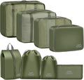 Packing Cubes for Travel - 8 Set Luggage Organizer Bags for Family, Mesh Breathable Packing Cubes for Suitcases Durable Trave