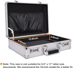 File Organizer Storage Box - 14.2 x 9.4 x 4.5 Inch Medium, Portable Locking Storage Totes with Dual Combination Locks for Pas