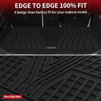 LASFIT Cargo Mat for Mercedes Benz GLC SUV 2026 2025 2024 2023 300/43 AMG (Not Fit Coupe & PHEV), All Weather TPE Non-Slip Cargo Liner Custom Fit GLC 2023-2026 Trunk Mat, Black