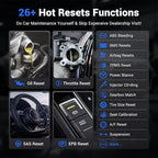 OBD2 Scanner Bluetooth VDIAGTOOL D200, Bidirectional Scan Tool - Lifetime Free Updates, 26 Resets (Upgradeable to 49+), Full