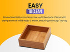 YBM HOME Bamboo Drawer Organizer Storage Box for Kitchen Drawer, Junk Drawer, Office, Bedroom, Children Room, Craft, Sewing, 